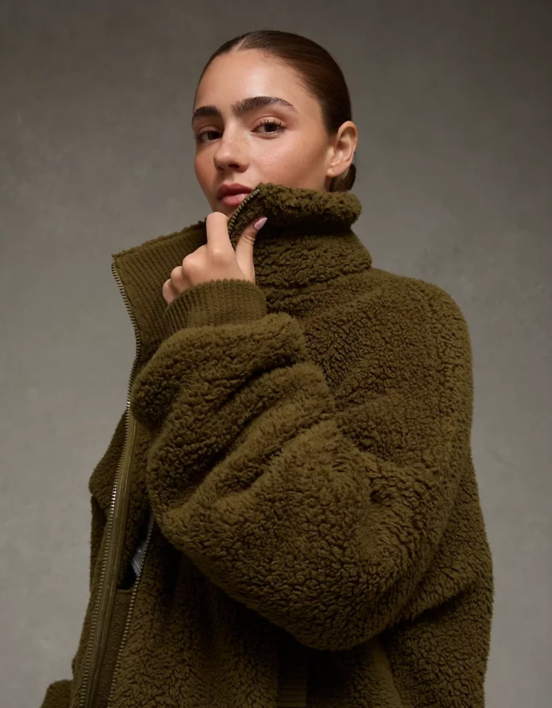AE Sherpa Full Zip Sweatshirt