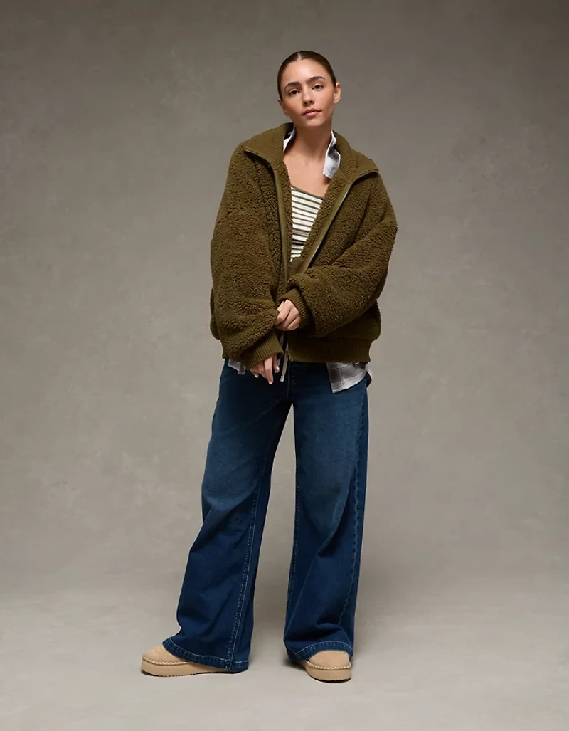 AE Sherpa Full Zip Sweatshirt