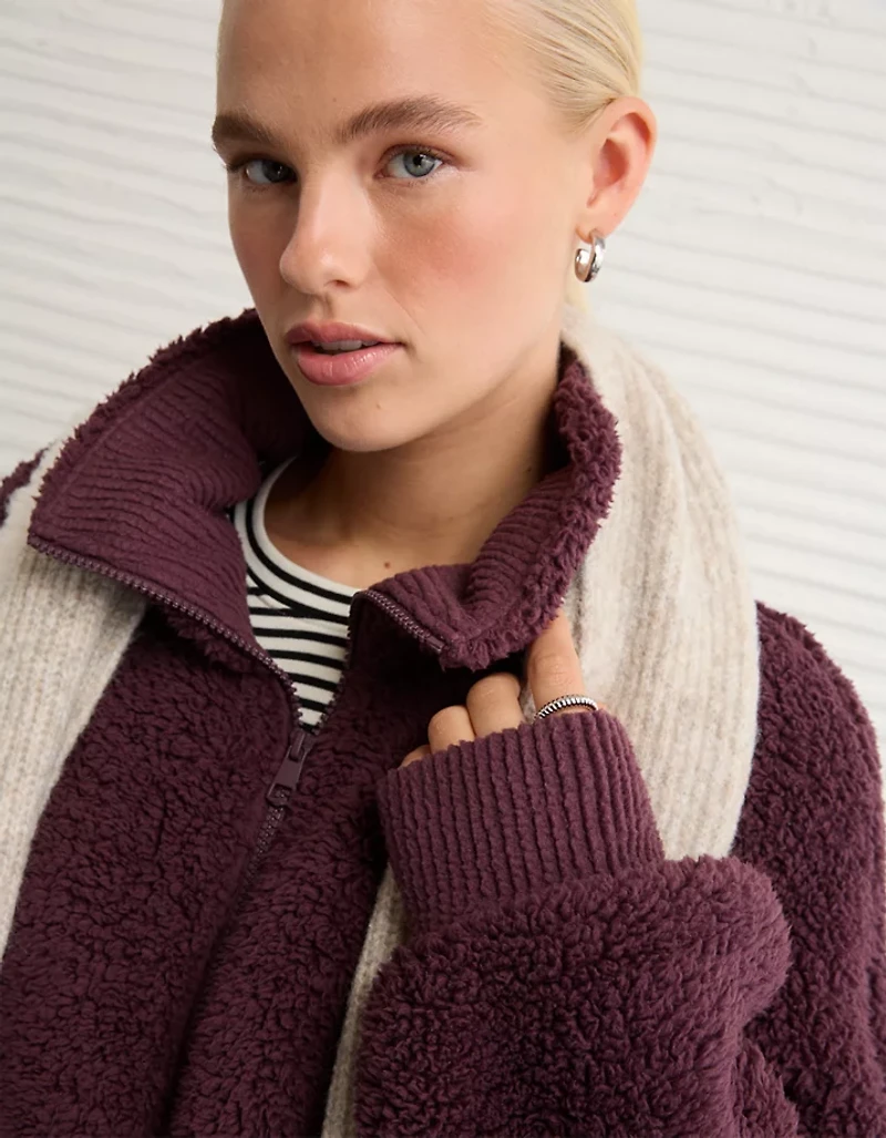 AE Sherpa Full Zip Sweatshirt
