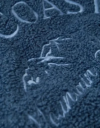 Chandail henley à image en molleton de tissu-laine AE