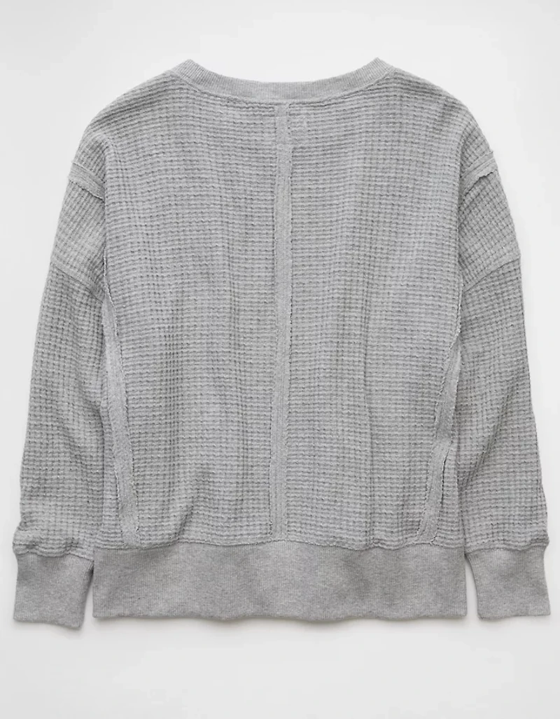 Chandail en molleton gaufré Big Hug AE