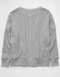 Chandail en molleton gaufré Big Hug AE