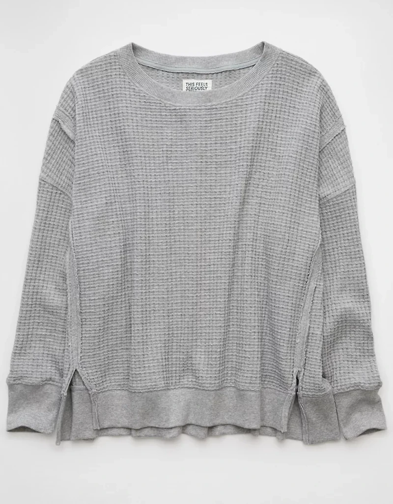 Chandail en molleton gaufré Big Hug AE