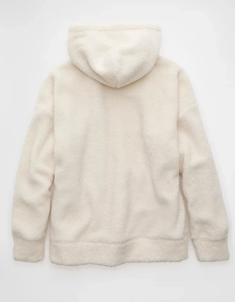 Chandail à capuchon en molleton de tissu-laine AE