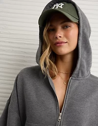 AE Everyday Luxe Barrel Sleeve Full Zip Hoodie