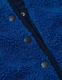 Chandail henley en molleton de tissu-laine décontracté AE