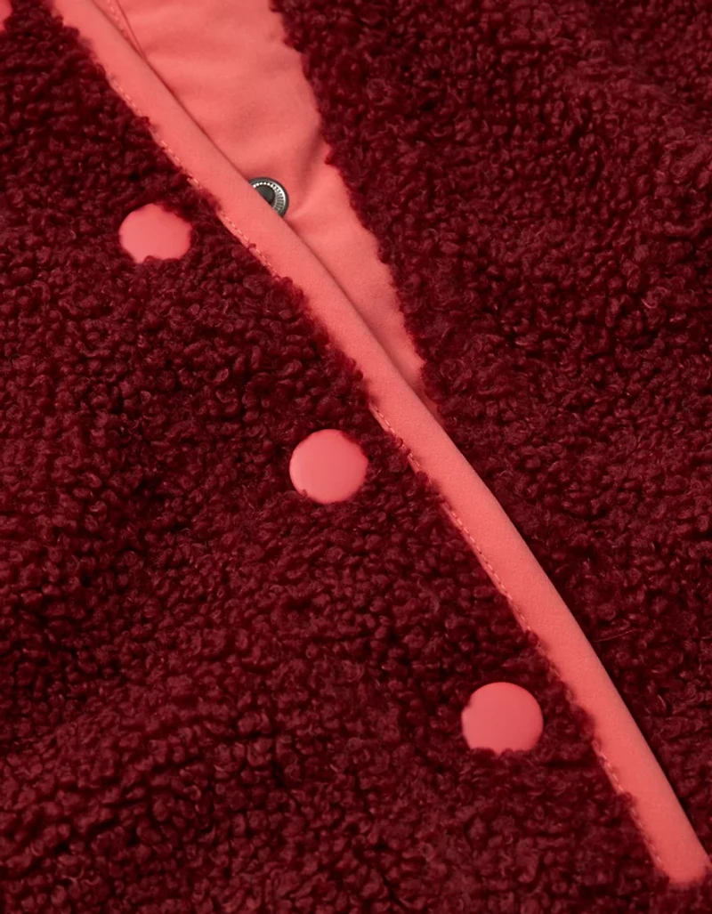 AE Relaxed Sherpa Fleece Henley Sweatshirt