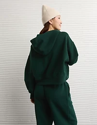 AE Everyday Luxe Barrel Sleeve Full Zip Hoodie