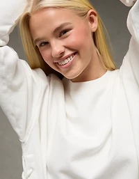 Chandail en molleton lacé sur le côté AE