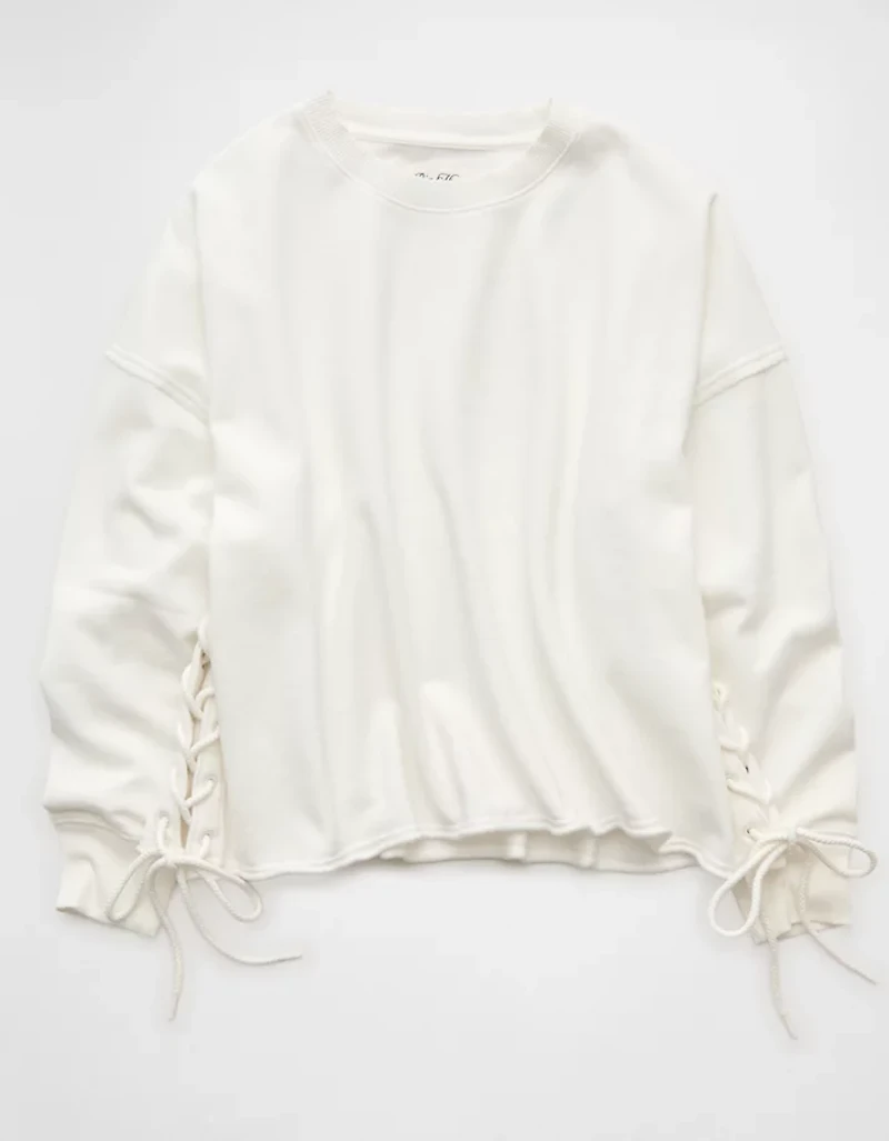 Chandail en molleton lacé sur le côté AE