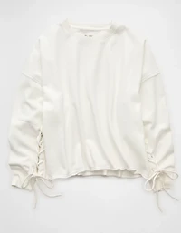 Chandail en molleton lacé sur le côté AE