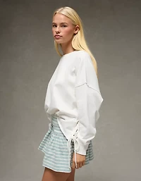 Chandail en molleton lacé sur le côté AE