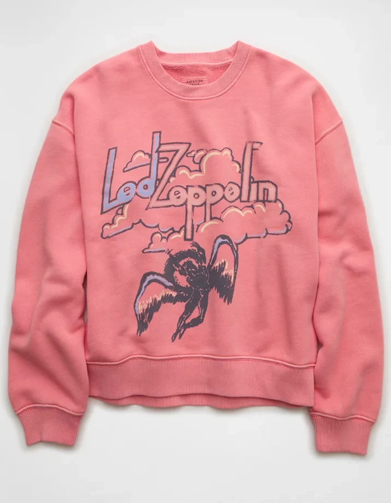 AE Velvet Graphic Crew Neck Sweatshirt