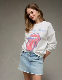 AE Velvet Graphic Crew Neck Sweatshirt