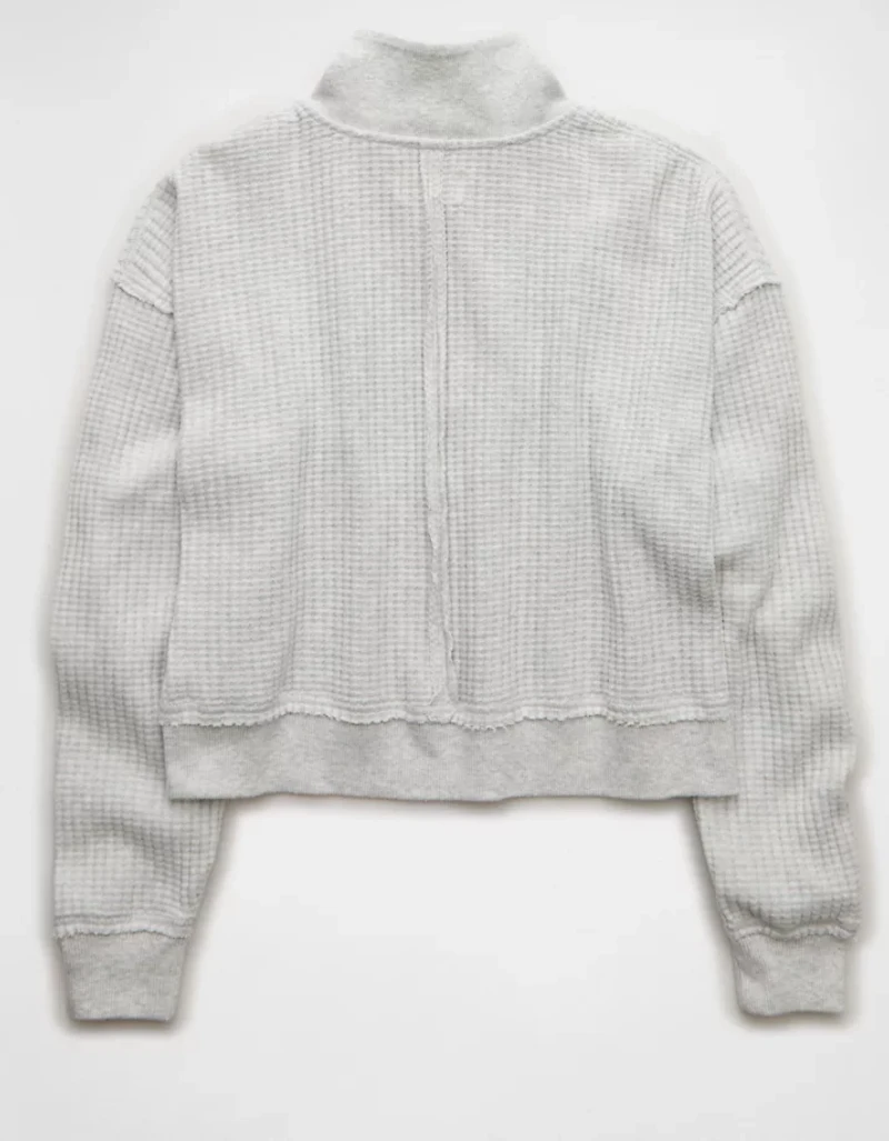 AE Half-Zip Waffle Fleece Sweatshirt
