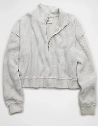 AE Half-Zip Waffle Fleece Sweatshirt