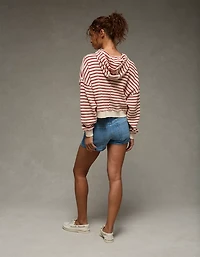 Chandail à capuchon en molleton gaufré AE