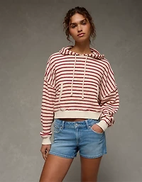 Chandail à capuchon en molleton gaufré AE