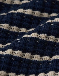 Chandail en molleton gaufré à demi-glissière AE