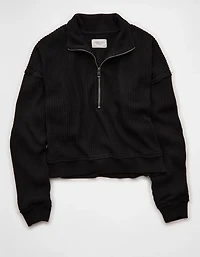 AE Half-Zip Waffle Fleece Sweatshirt