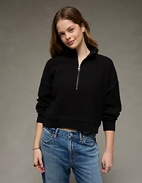 AE Half-Zip Waffle Fleece Sweatshirt