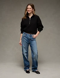 AE Half-Zip Waffle Fleece Sweatshirt