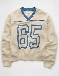 AE Varsity Graphic V-Neck Sweatshirt