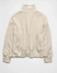 AE Big Hug Waffle Henley Sweatshirt