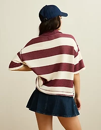 AE Campus Short-Sleeve Rugby Sweatshirt