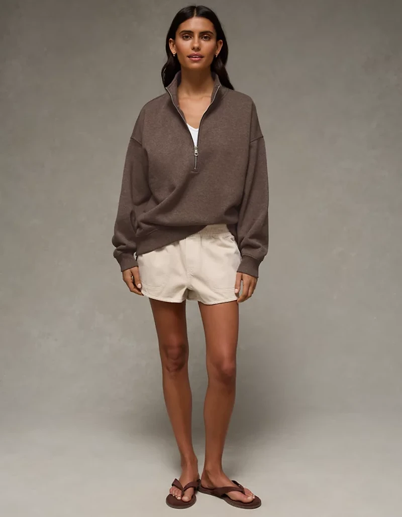 AE Everyday Luxe Quarter Zip Sweatshirt