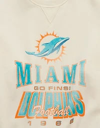 Chandail en molleton à col rond des Dolphins de Miami la NFL