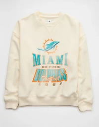 Chandail en molleton à col rond des Dolphins de Miami la NFL