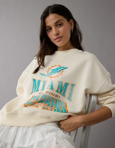 Chandail en molleton à col rond des Dolphins de Miami la NFL