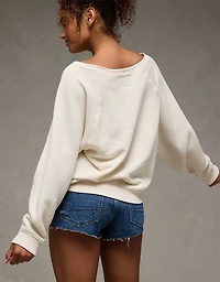AE Graphic Off The Shoulder Sweatshirt