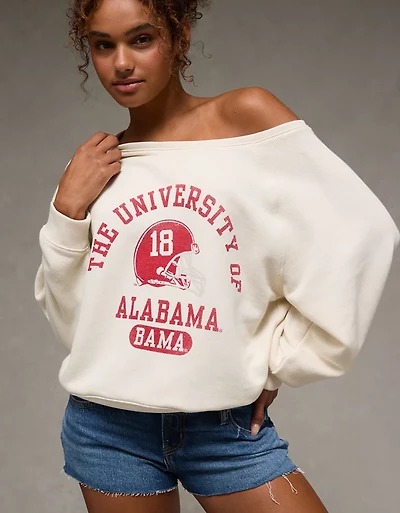 AE Graphic Off The Shoulder Sweatshirt