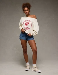 AE Graphic Off The Shoulder Sweatshirt