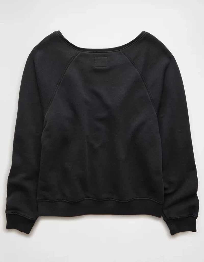 AE Graphic Off The Shoulder Sweatshirt