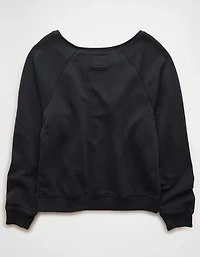 AE Graphic Off The Shoulder Sweatshirt