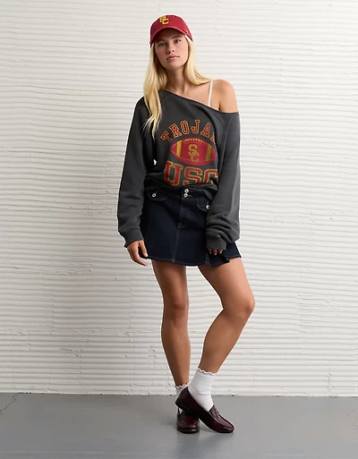 AE Graphic Off The Shoulder Sweatshirt