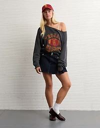 AE Graphic Off The Shoulder Sweatshirt