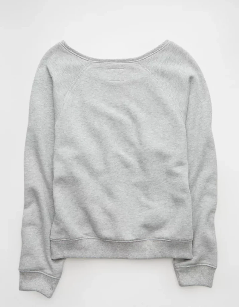 AE Ohio State Buckeyes Graphic Off The Shoulder Sweatshirt
