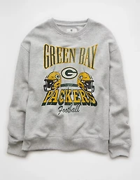 Chandail en molleton à imprimé des Packers de Green Bay et coupe décontractée AE
