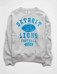 Chandail en molleton décontracté à imprimé NFL Lions de Detroit AE