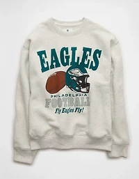 Chandail en molleton décontracté à imprimé NFL Eagles de Philadelphia AE