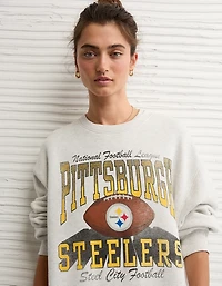Chandail en molleton décontracté à imprimé NFL Steelers de Pittsburgh AE