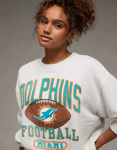 Chandail en molleton décontracté à imprimé NFL Dolphins de Miami AE