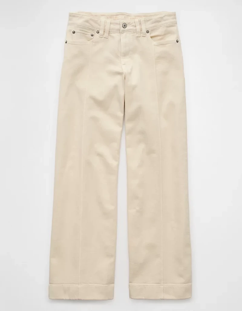AE Dreamy Drape Stretch Low-Rise Baggy Wide-Leg Pant