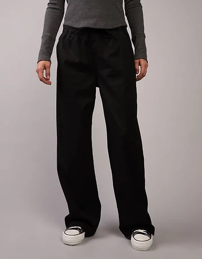 AE Mid-Rise Wide-Leg Pull-On Pant