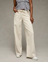 AE Dreamy Drape Stretch Low-Rise Ultra Wide-Leg Pant