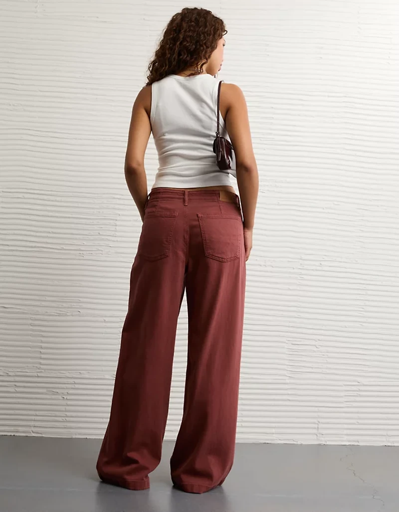 AE Dreamy Drape Stretch Low-Rise Ultra Wide-Leg Pant